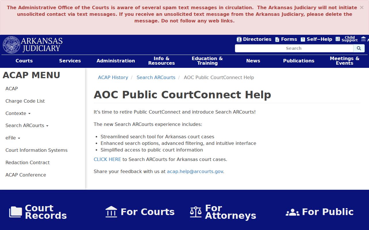 Poinsett County docket search CourtConnect migration help