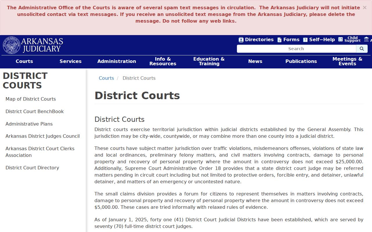 Arkansas District Court jurisdiction for Poinsett County civil court dockets