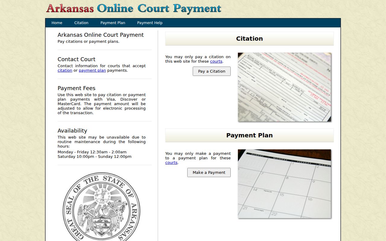 Poinsett County traffic court record citation payment search